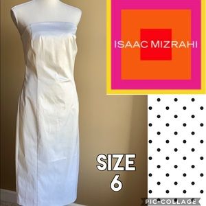 Isaac Mizrahi Target White Strapless Dress Size 6